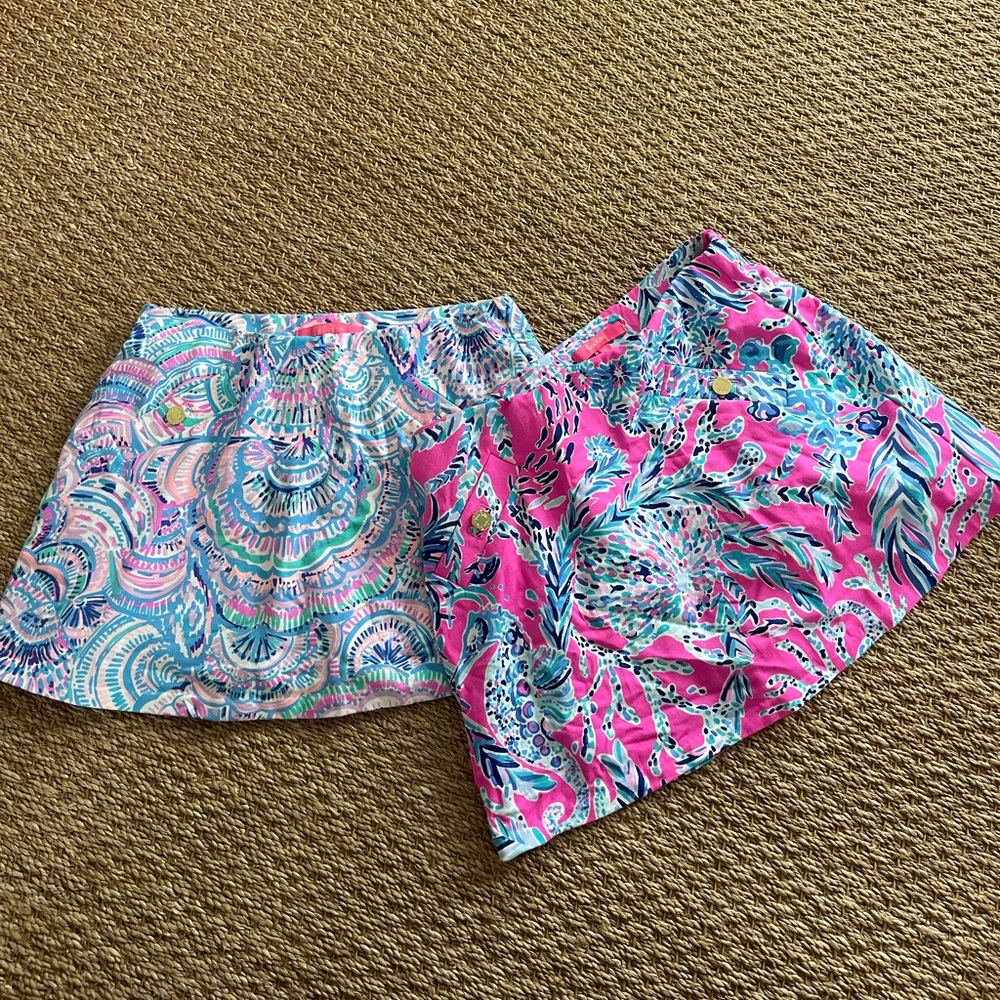Two women’s Lilly Pulitzer size small skirts